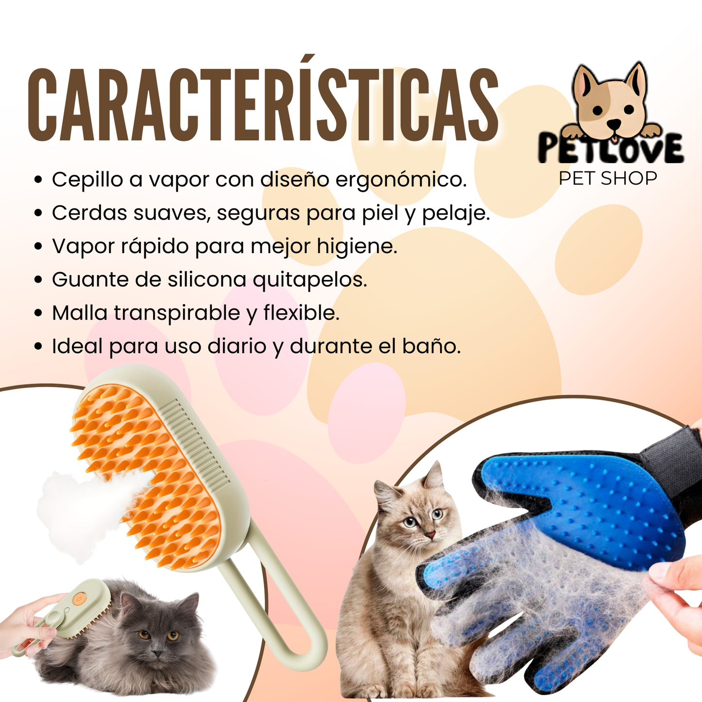 Pack Mascota - Cepillo y Guante