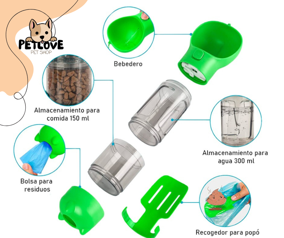 BOTELLA PORTATIL MULTIFUNCIONAL